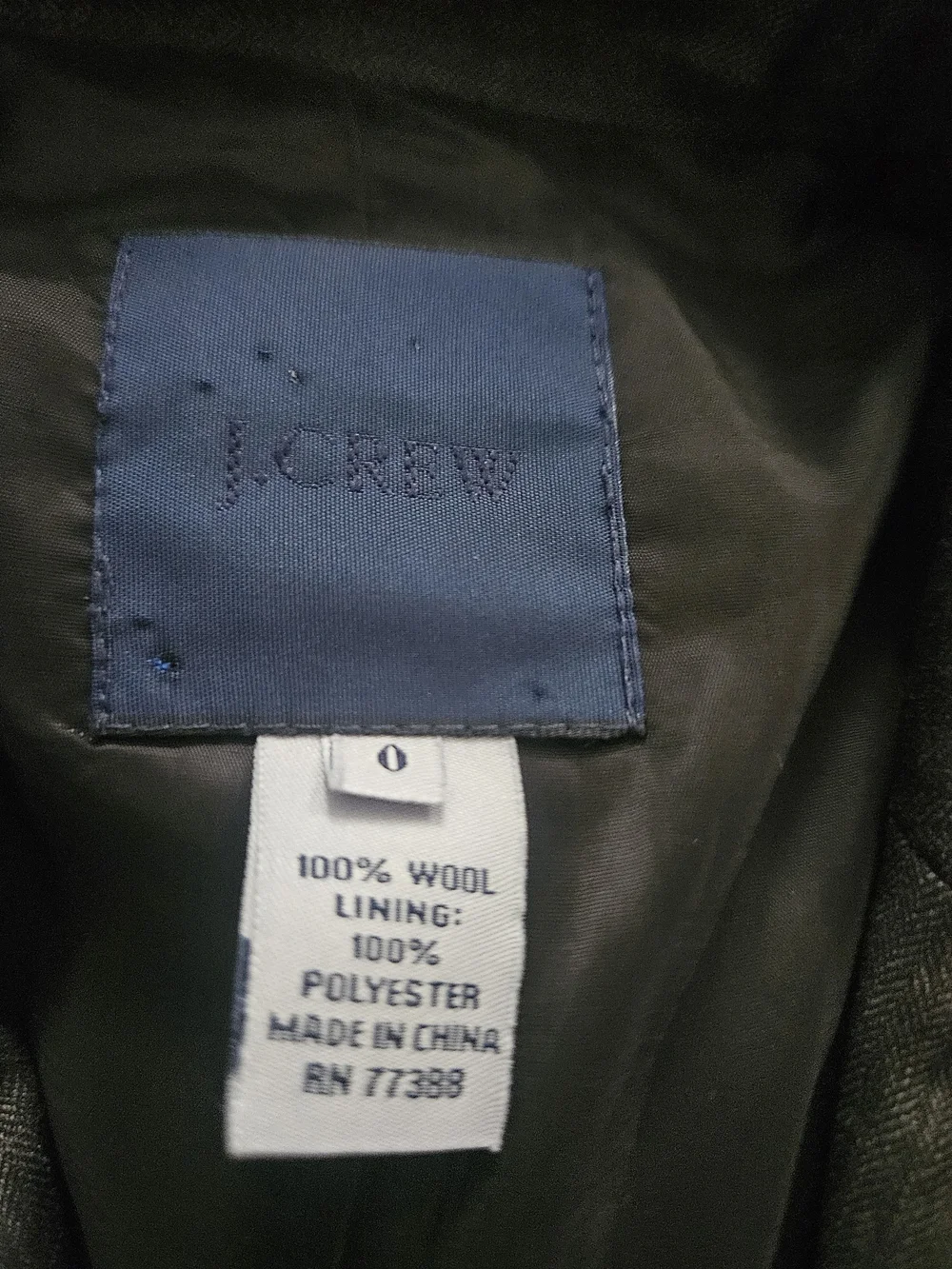 J. Crew Charcoal Pinstripe Women's Blazer